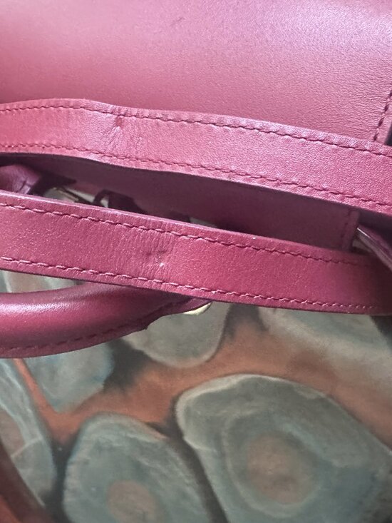 MFO Champaigne / Gold Colorblock Leather Backpack - Beautiful! main image 7